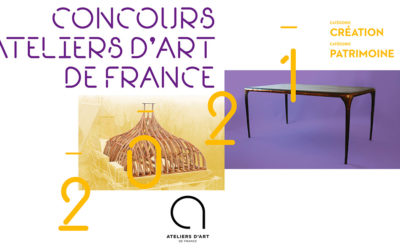 Concours Ateliers d’Art de FranceVilledieu-les-Poêles (Manche)Exposition sous vitribulles, Place de la République22 au 28 juin 2021