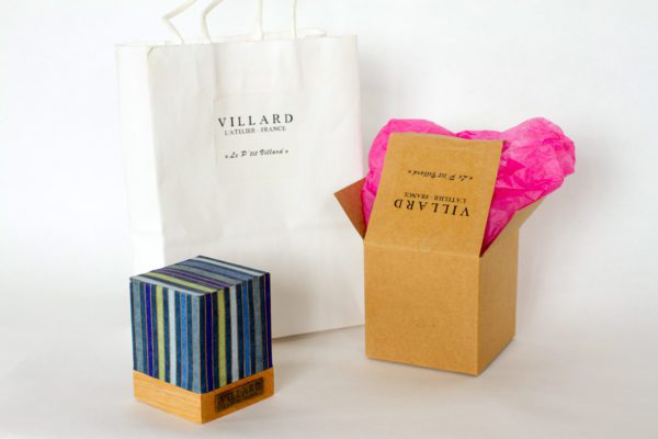 «Le P'tit Villard», photophore à bougie LED par l'Atelier Villard.