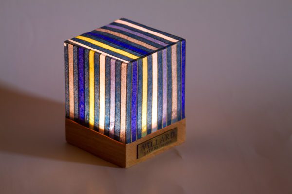 «Le P'tit Villard», photophore à bougie LED par l'Atelier Villard.