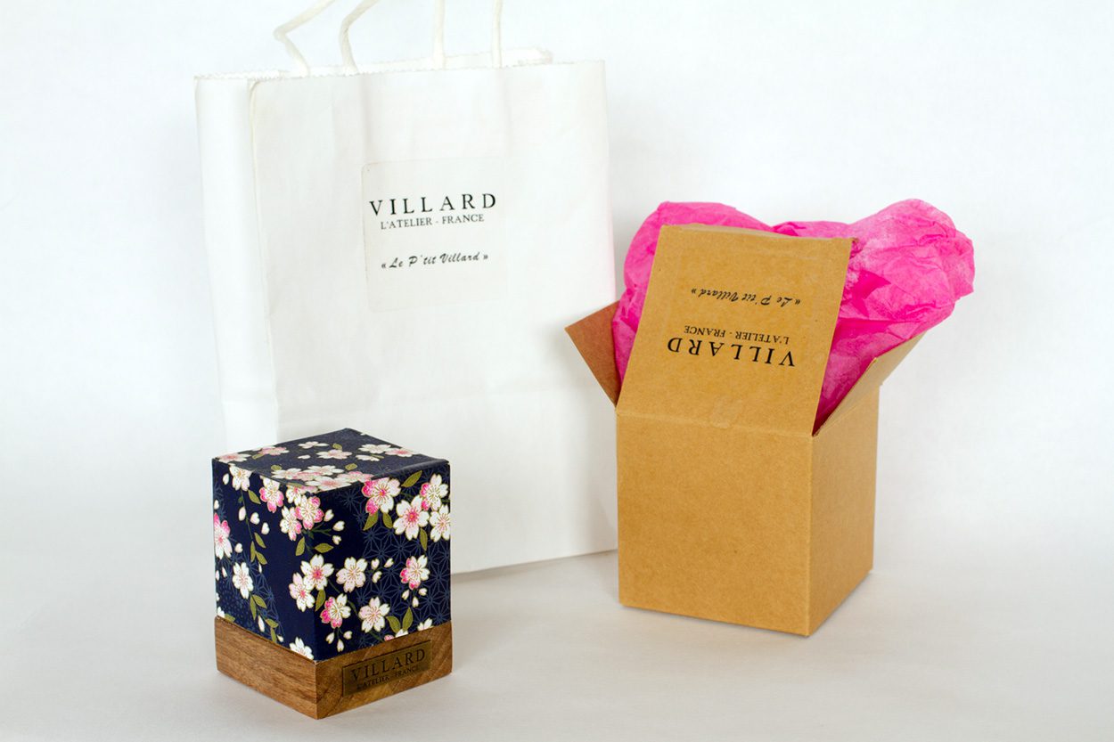 «Le P'tit Villard», photophore à bougie LED par l'Atelier Villard.