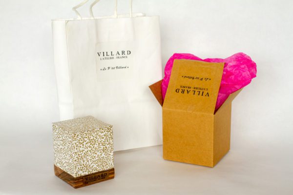 «Le P'tit Villard», photophore à bougie LED par l'Atelier Villard.