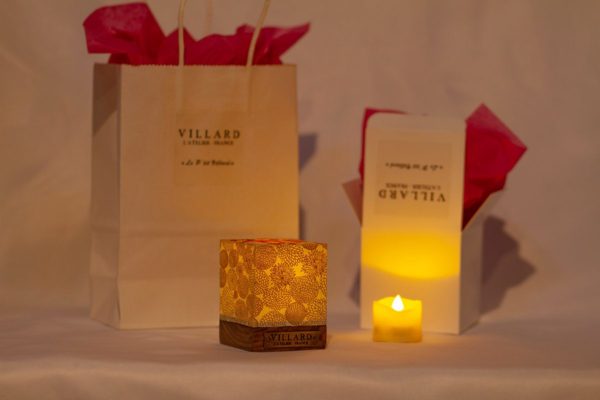 « Le P'tit Villard », photophore à bougie LED, par l'Atelier Villard.
