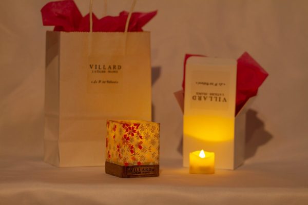 « Le P'tit Villard », photophore à bougie LED, par l'Atelier Villard.