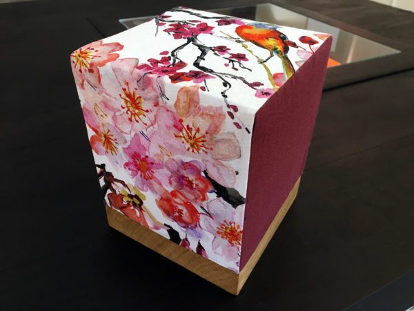 Le cube Villard, tissus japonais.